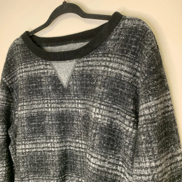 Betabrand Mens Plaid  Wool Blend Academia Crewneck Size XL A019 - Picture 4 of 13